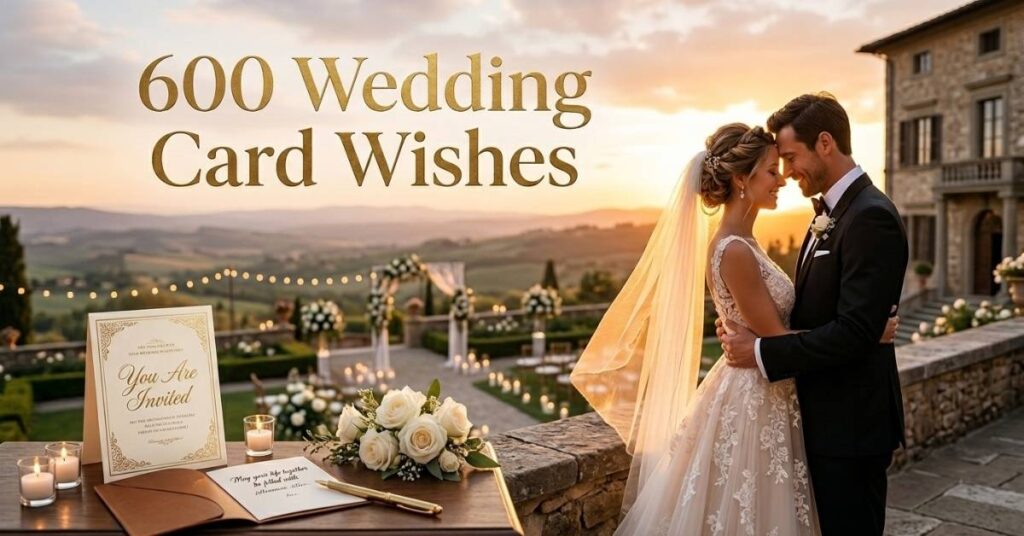 600 Beautiful Wedding Card Wishes for Every Couple