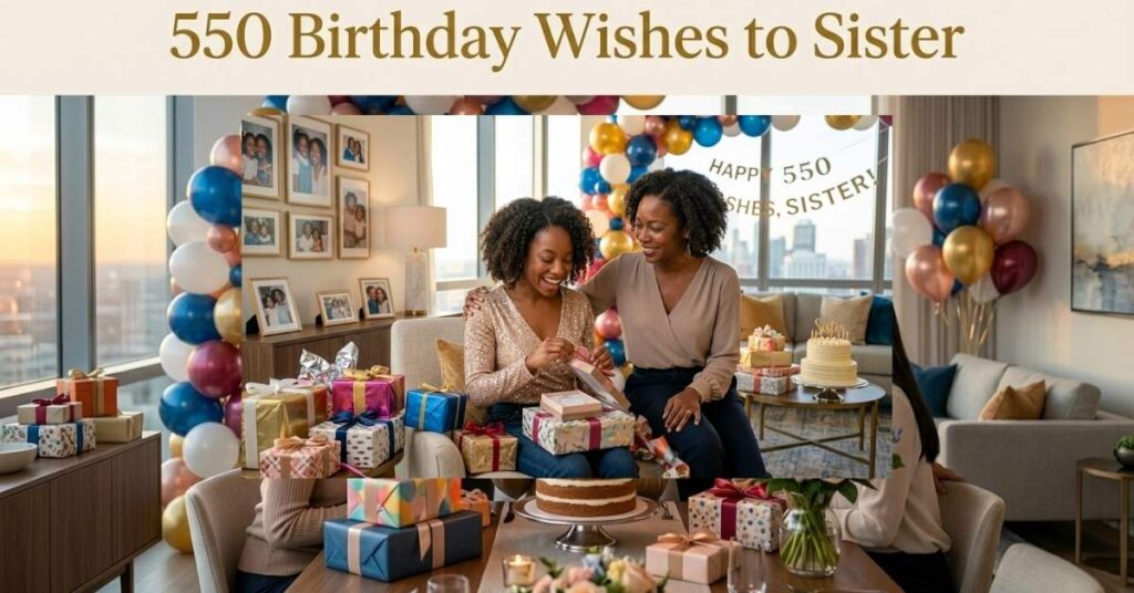 550 Birthday Wishes to Sister