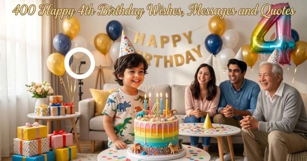 400+ Happy 4th Birthday Wishes, Messages, and Quotes for Boys and Girls