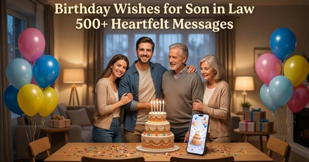 500+ Heart Touching Birthday Wishes for Son-in-Law