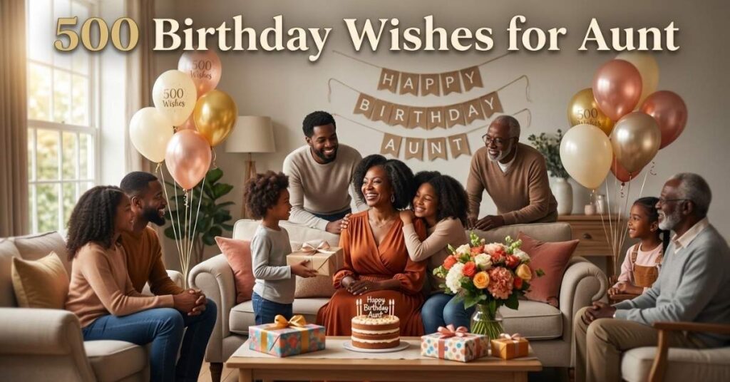 500 Heart-Touching Birthday Wishes for Aunt