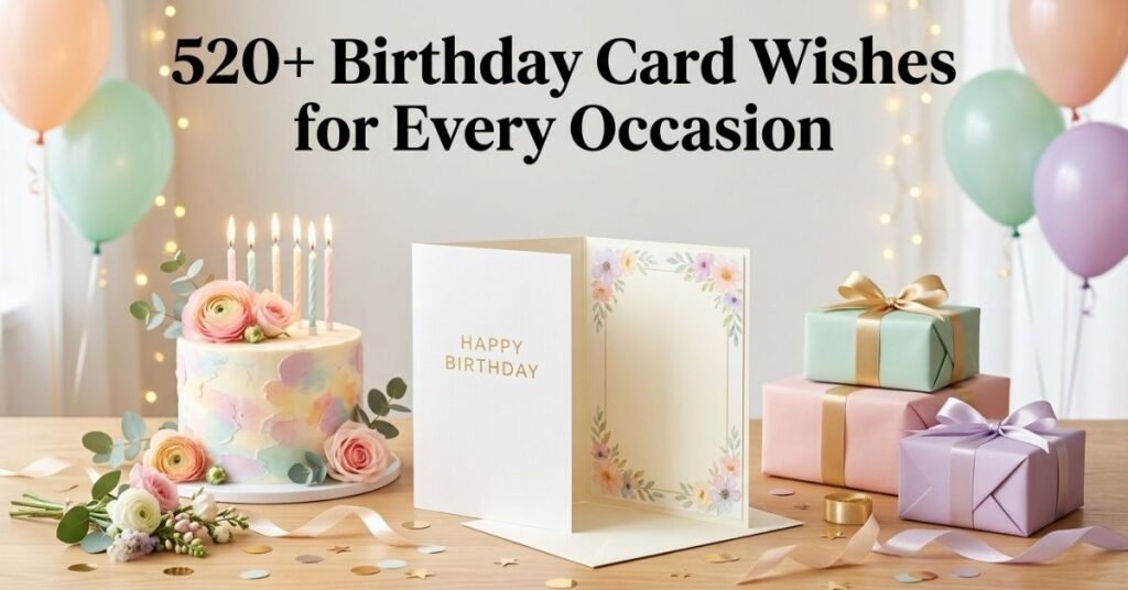 500+ Birthday Card Wishes for Every Relationship and Celebration