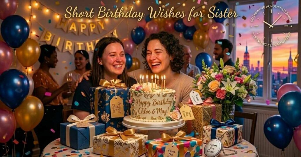 600 Heartful Short Birthday Wishes for Sister