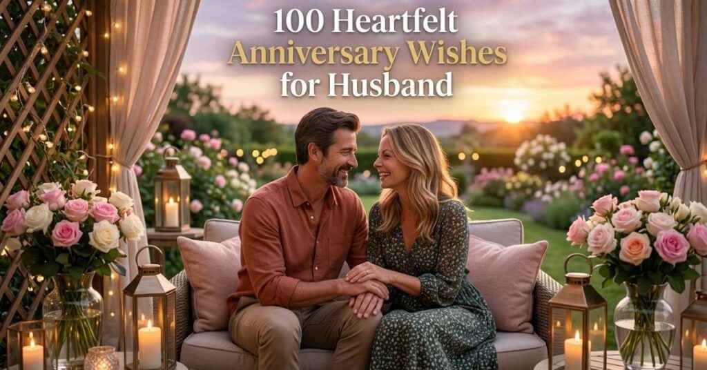 100 Heartfelt Anniversary Wishes for Husband
