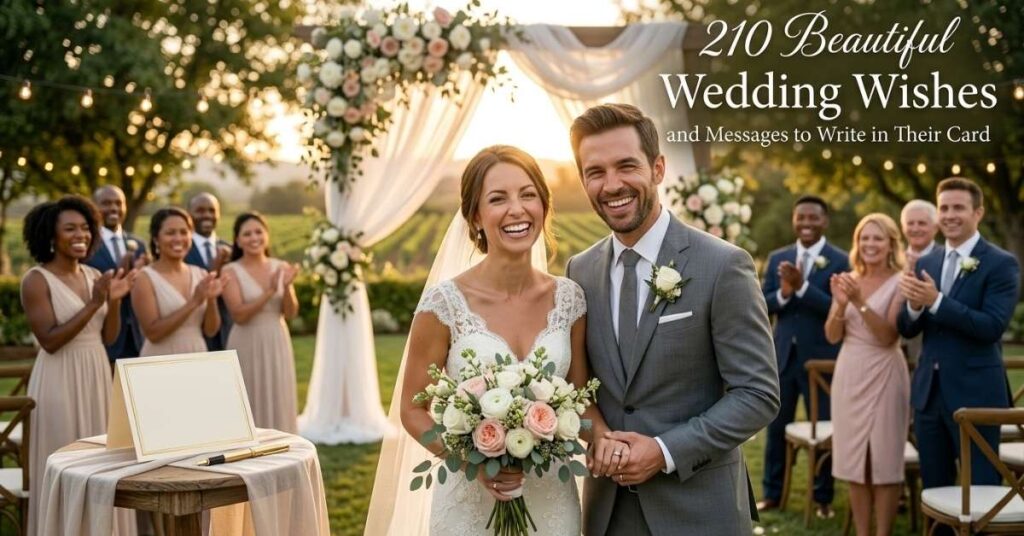 210 Beautiful Wedding Wishes and Messages to Write in Their Card