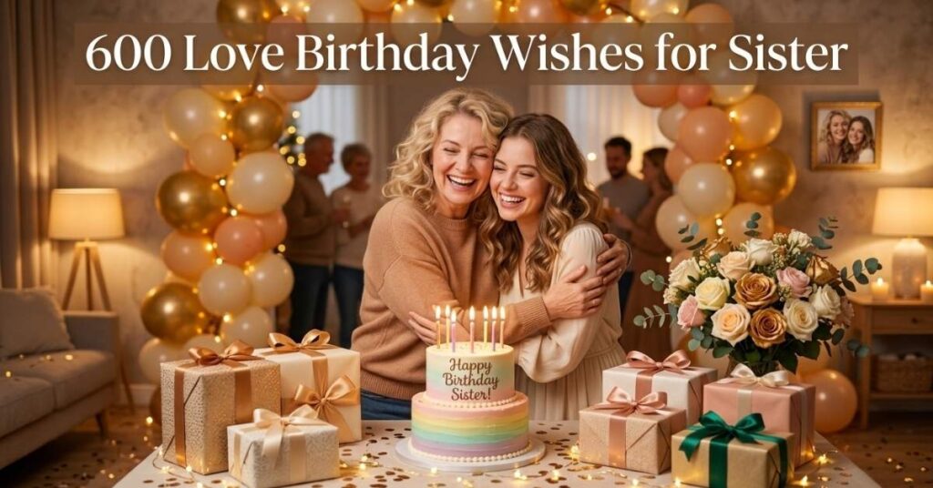 600 Love Birthday Wishes for Sister