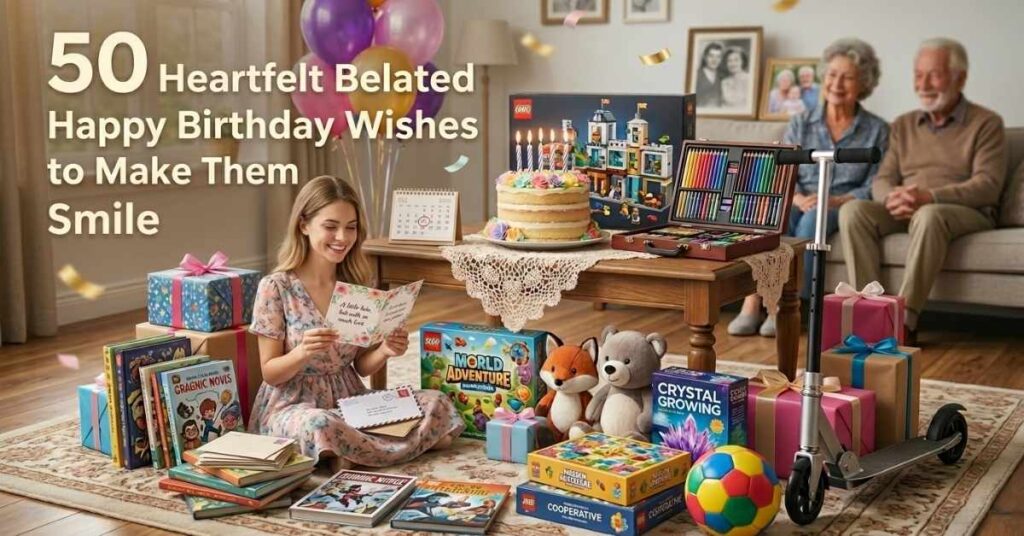 50 Heartfelt Belated Happy Birthday Wishes to Make Them Smile
