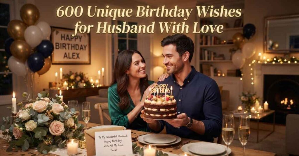 600 Unique Birthday Wishes for Husband With Love