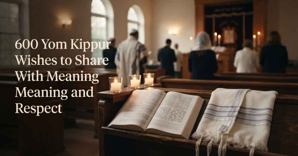 600 Yom Kippur Wishes to Share With Meaning and Respect