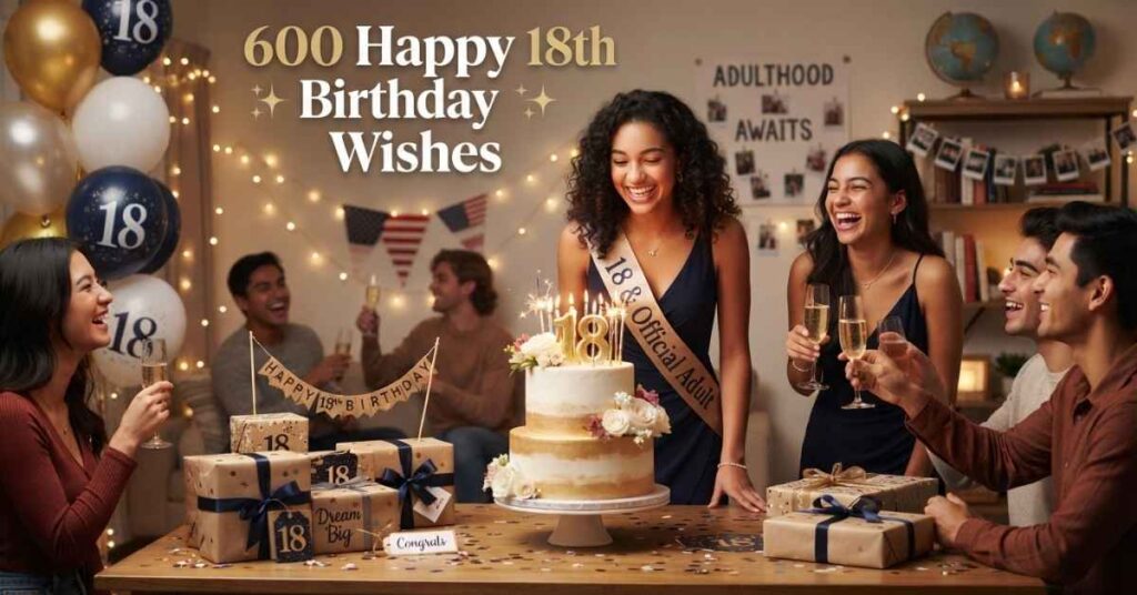 600 Happy 18th Birthday Wishes