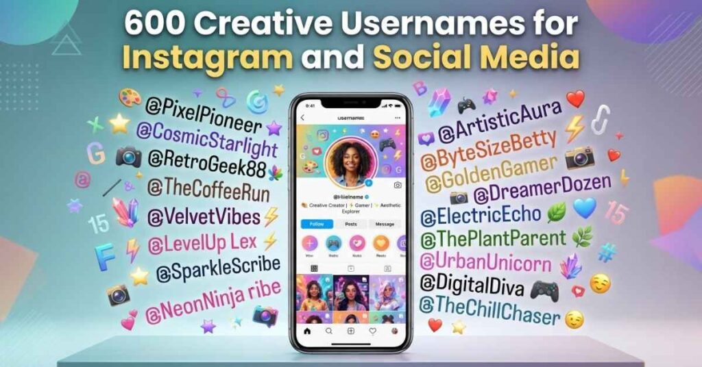 600 Creative Usernames for Instagram and Social Media